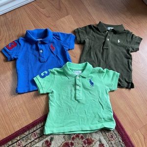 ralph lauren bundle of 3 polo shirts